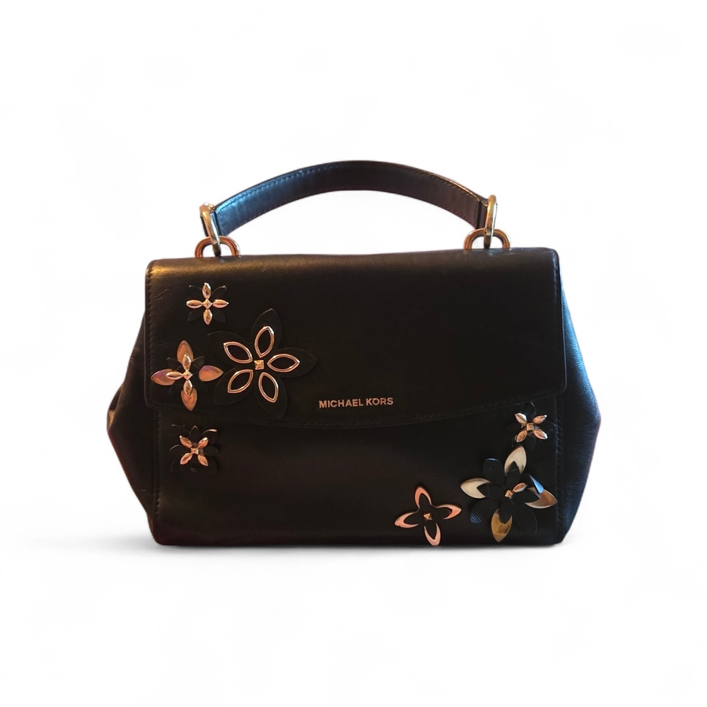 Michael Kors Black Floral Women's Bag
